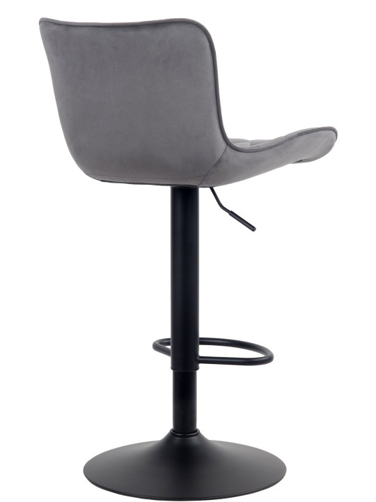 Sæt med 2 barstole Emma velvet, mørkegrå Sæt med 2 barstole Emma velvet, mørkegrå