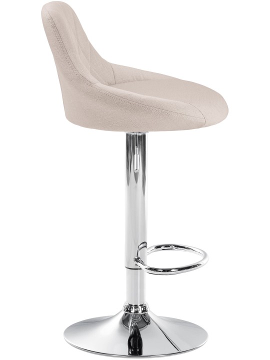 Barstol Lazio stof krom, creme