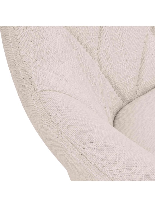 Barstol Lazio stof krom, creme