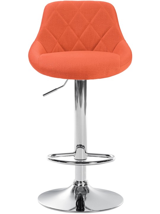 Barstol Lazio stof krom, orange