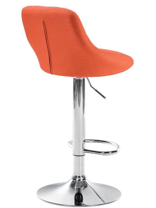 Barstol Lazio stof krom, orange