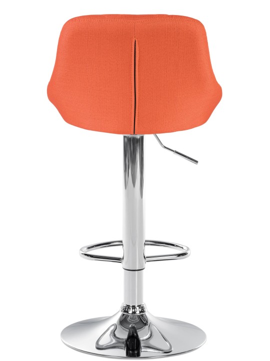 Barstol Lazio stof krom, orange
