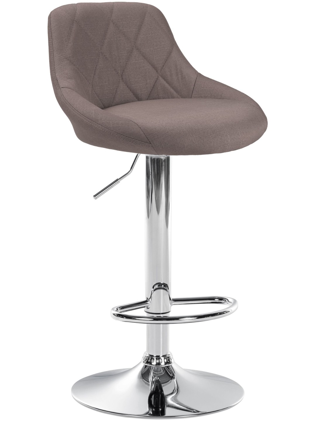 Barstol Lazio stof krom, taupe