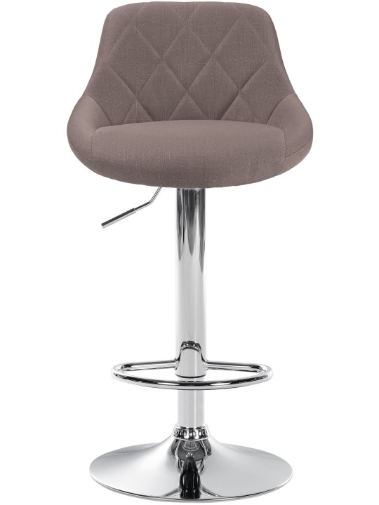 Barstol Lazio stof krom, taupe