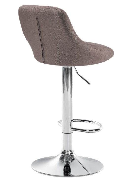 Barstol Lazio stof krom, taupe