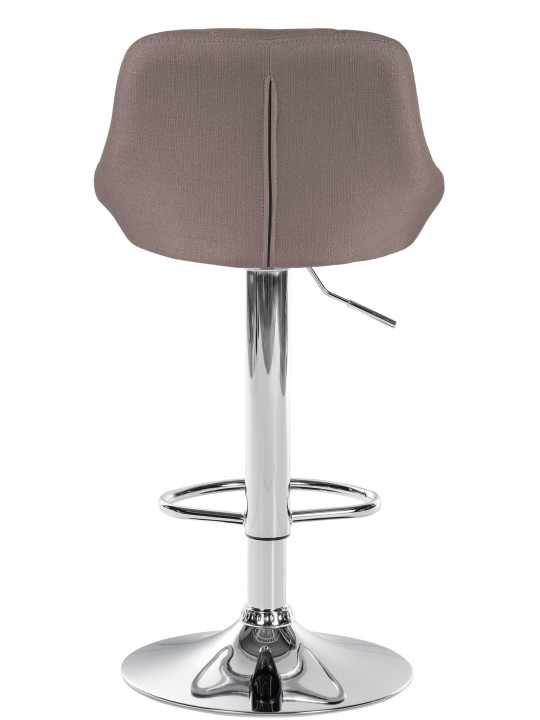Barstol Lazio stof krom, taupe