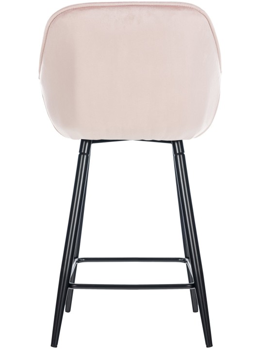 Sæt med 2 barstole Gibson velvet, pink