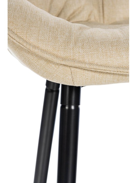 Sæt med 2 barstole Gibson stof, creme Sæt med 2 barstole Gibson stof, creme