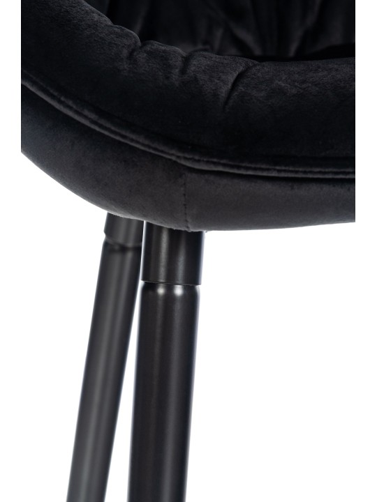 Barstol Gibson velvet, sort Barstol Gibson velvet, sort