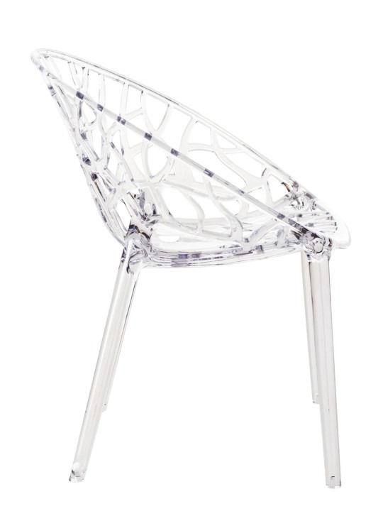 SÆT med 2 stabelstole CRYSTAL, transparent