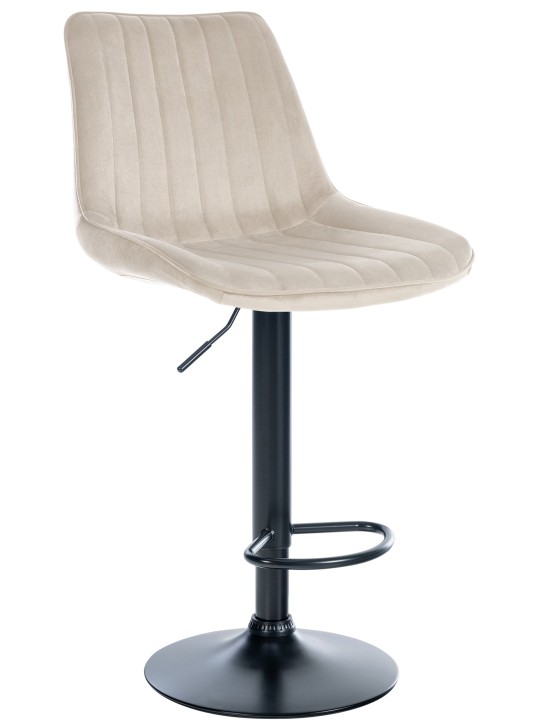 Barstol Toni fløjl, creme