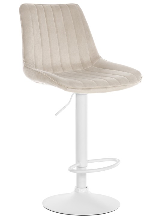 Barstol Toni fløjl, creme