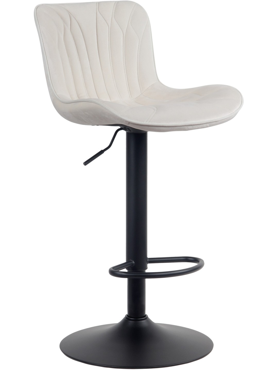 Barstol Linus fløjl, creme