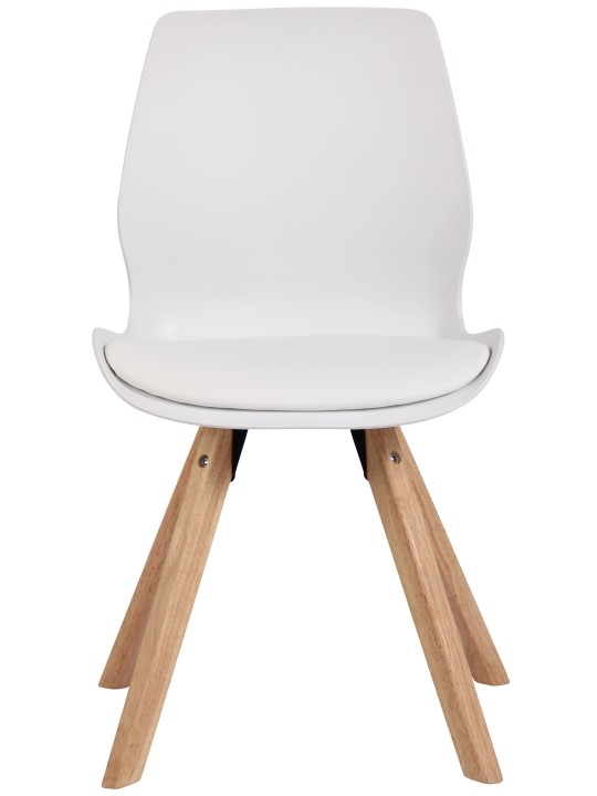 Stol Luna plast, hvid