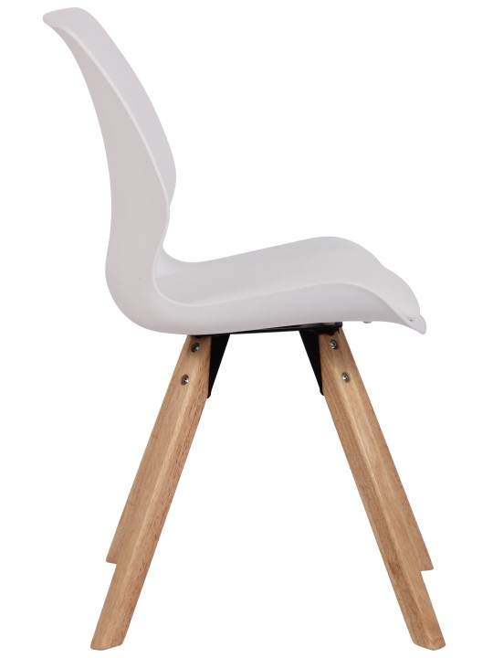 Stol Luna plast, hvid