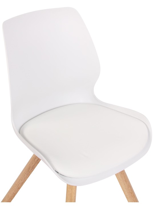 Stol Luna plast, hvid