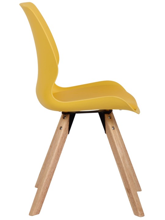 Stol Luna plast, gul Stol Luna plast, gul