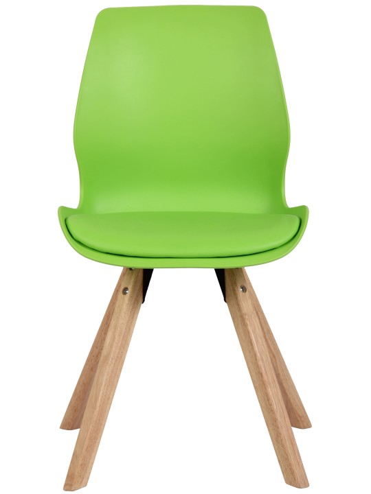 Stol Luna plast, grøn