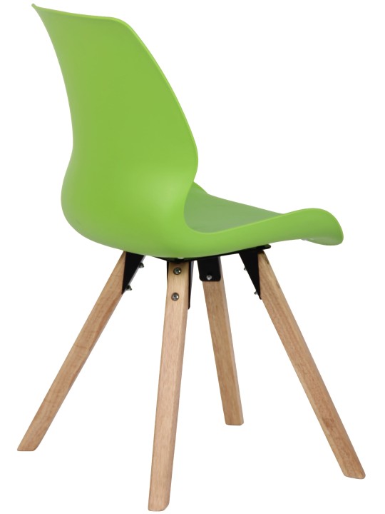 Stol Luna plast, grøn
