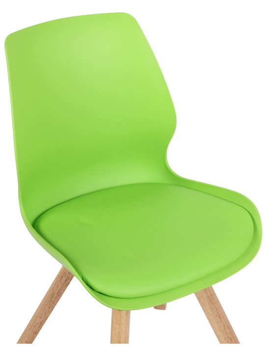 Stol Luna plast, grøn