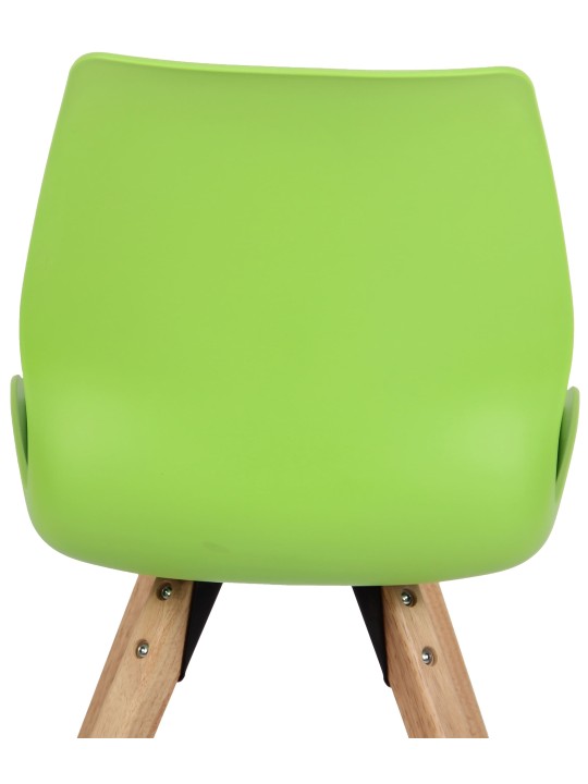 Stol Luna plast, grøn