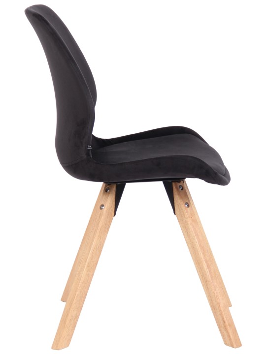 Stol Luna Velvet, sort