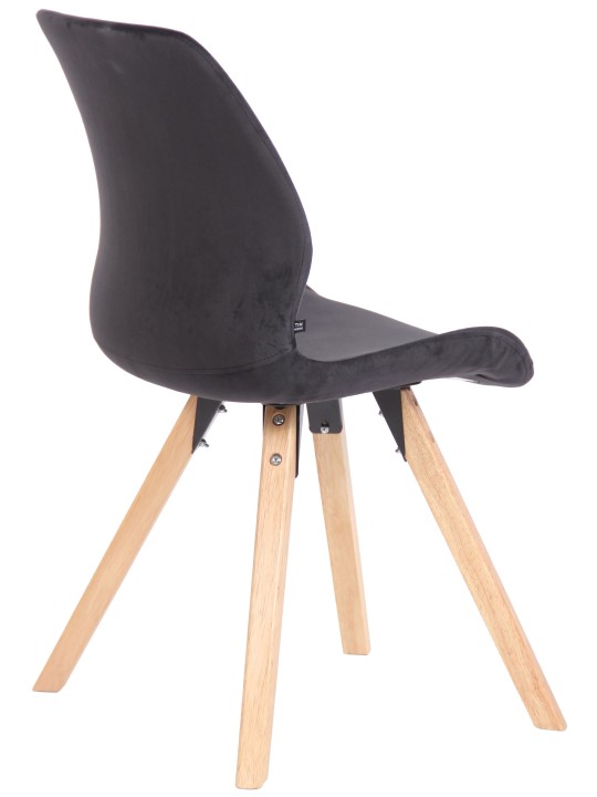 Stol Luna Velvet, sort