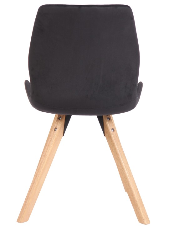 Stol Luna Velvet, sort