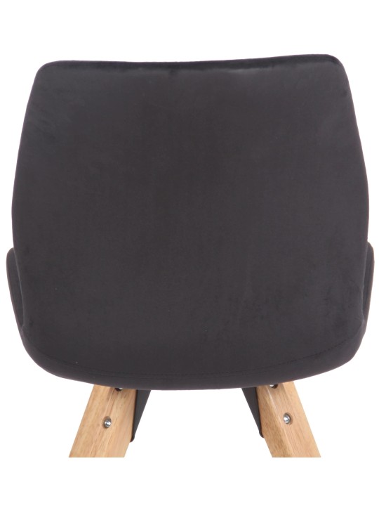Stol Luna Velvet, sort