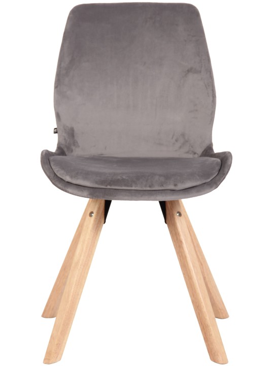 Stol Luna Velvet, grå
