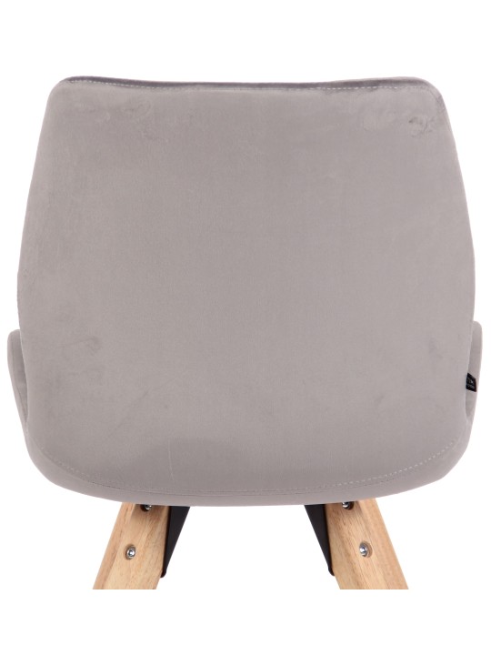 Stol Luna Velvet, grå