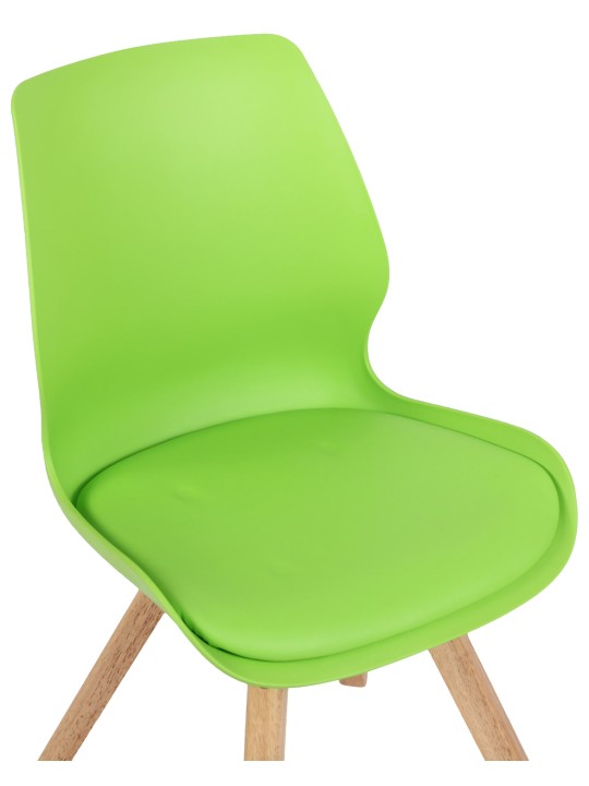 Sæt med 2 stole Luna plastic, grøn