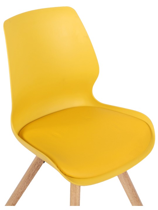 Sæt med 2 stole Luna plastic, gul Sæt med 2 stole Luna plastic, gul