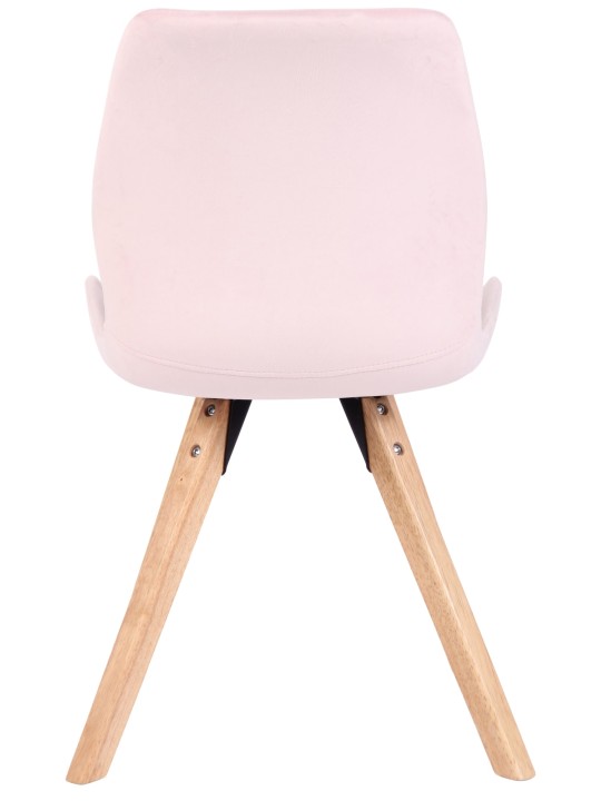 Sæt med 2 stole Luna velvet, pink