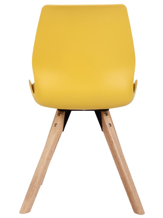 Sæt med 4 stole Luna plastic, gul Sæt med 4 stole Luna plastic, gul