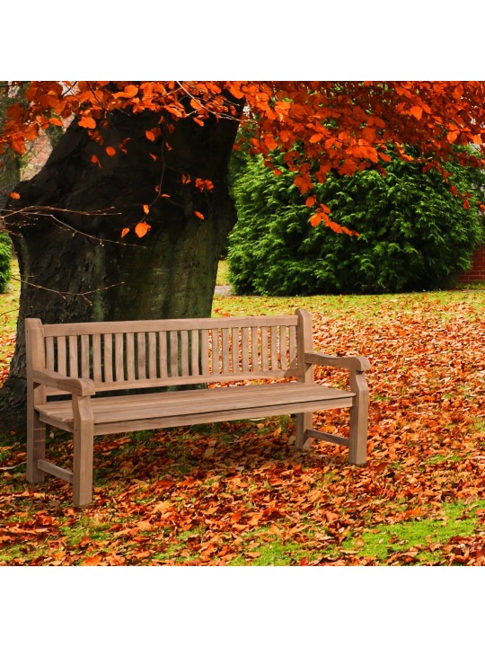Teak bænk Jackson V2 200 cm, teak
