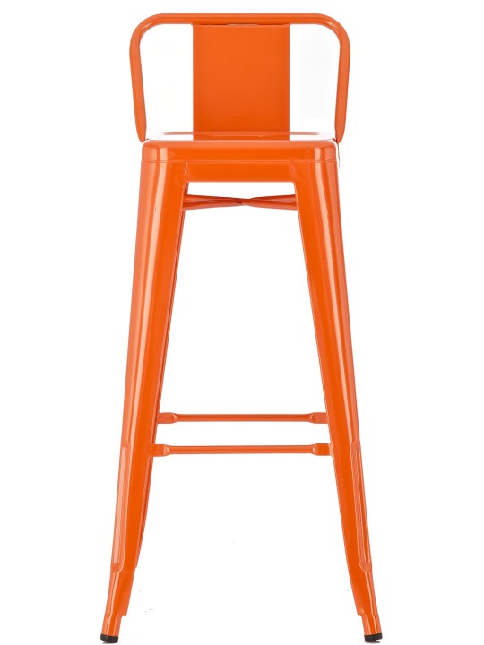 Sæt med 4 barstole Mason, orange