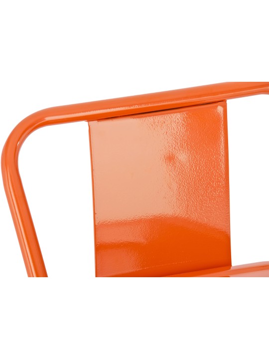 Sæt med 4 barstole Mason, orange
