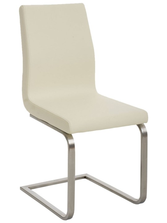 Sæt med 2 Belfort spisestuestole, creme