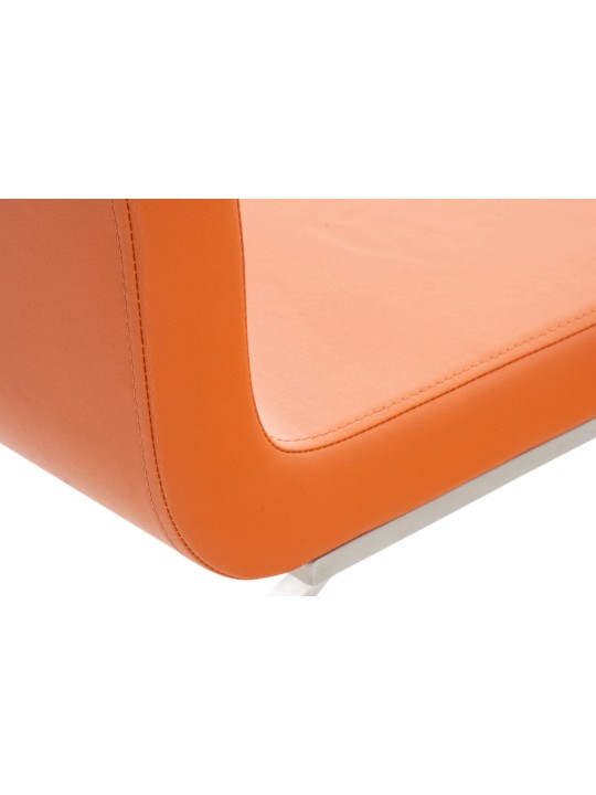 Sæt med 2 Belfort spisestuestole, orange