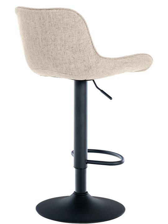 Sæt med 2 barstole Minosa stof, taupe
