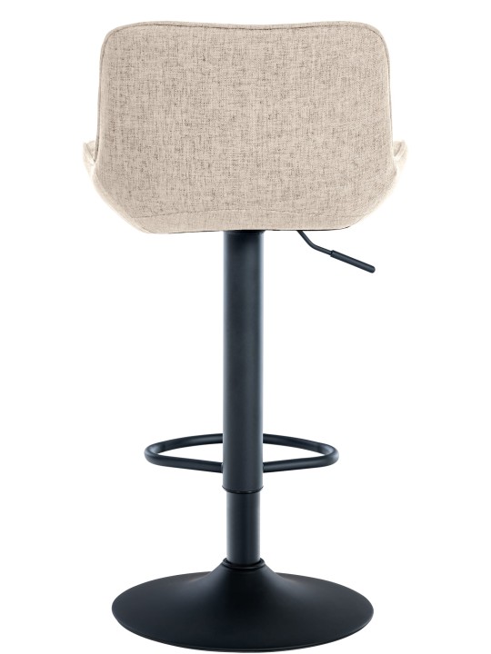 Sæt med 2 barstole Minosa stof, taupe