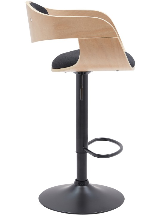 Barstol Kingston B stof, natur/sort
