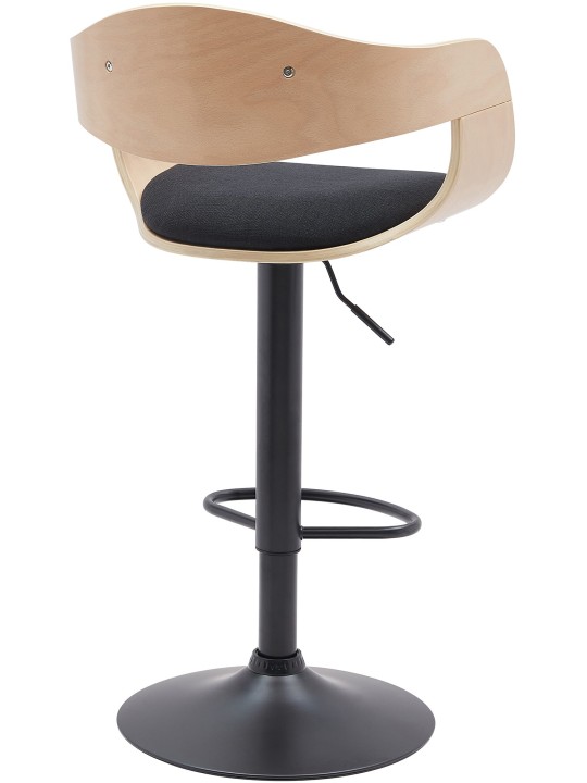 Barstol Kingston B stof, natur/sort