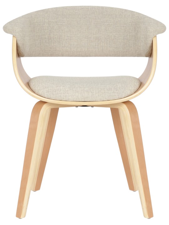 Stol Bruce stof naturligt, creme