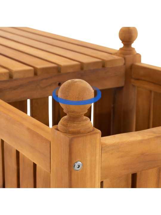 Teak bænk Boston, teak