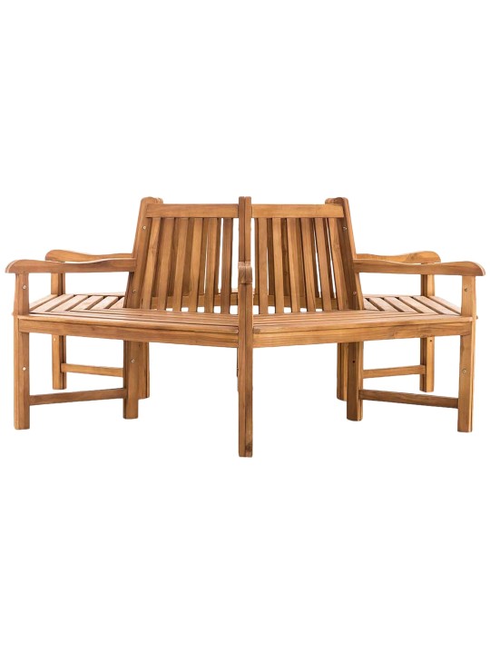 Sonja træbænk med armlæn 200 cm, teak