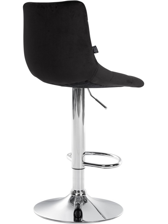 Barstol Jerry Velvet Chrome, sort