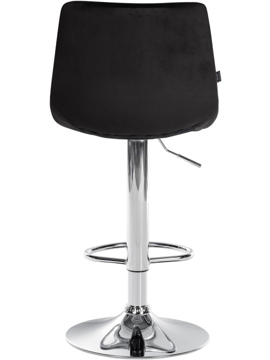 Barstol Jerry Velvet Chrome, sort