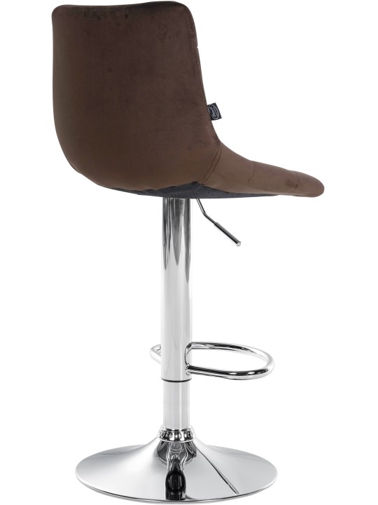 Barstol Jerry Velvet Chrome, brun